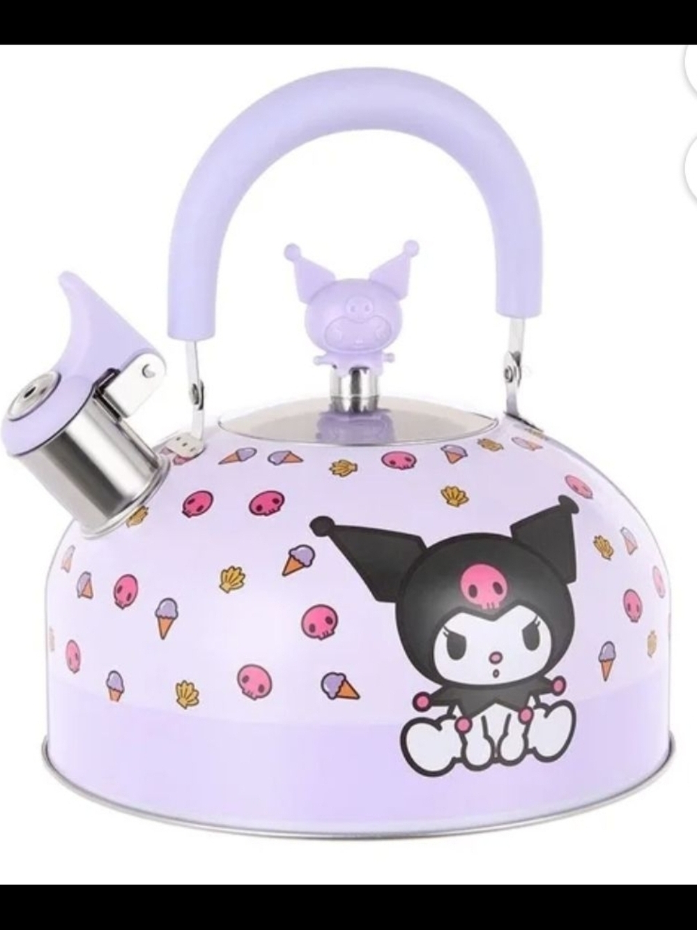 Kuromi Character Lavender Teapot Tea Kettle